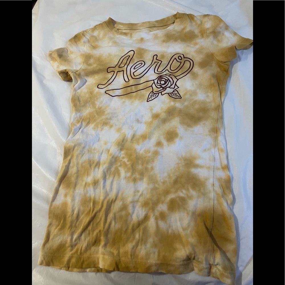 COPY - Womens die Tye gold Aero tee
 Size XS